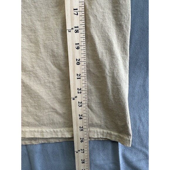 Mount Shasta Sisson Museum TShirt Trout California Men's Medium Tan Fishing Tee - Picture 8 of 8